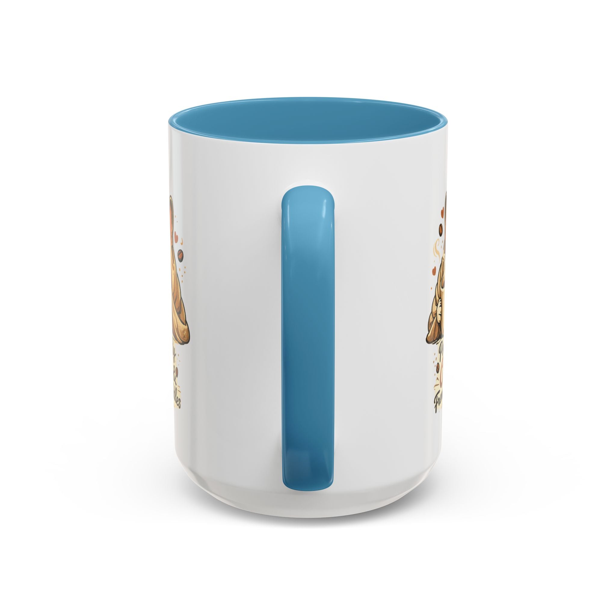 Powered By Coffee & Frenchie Cuddles - Accent Ceramic Mug