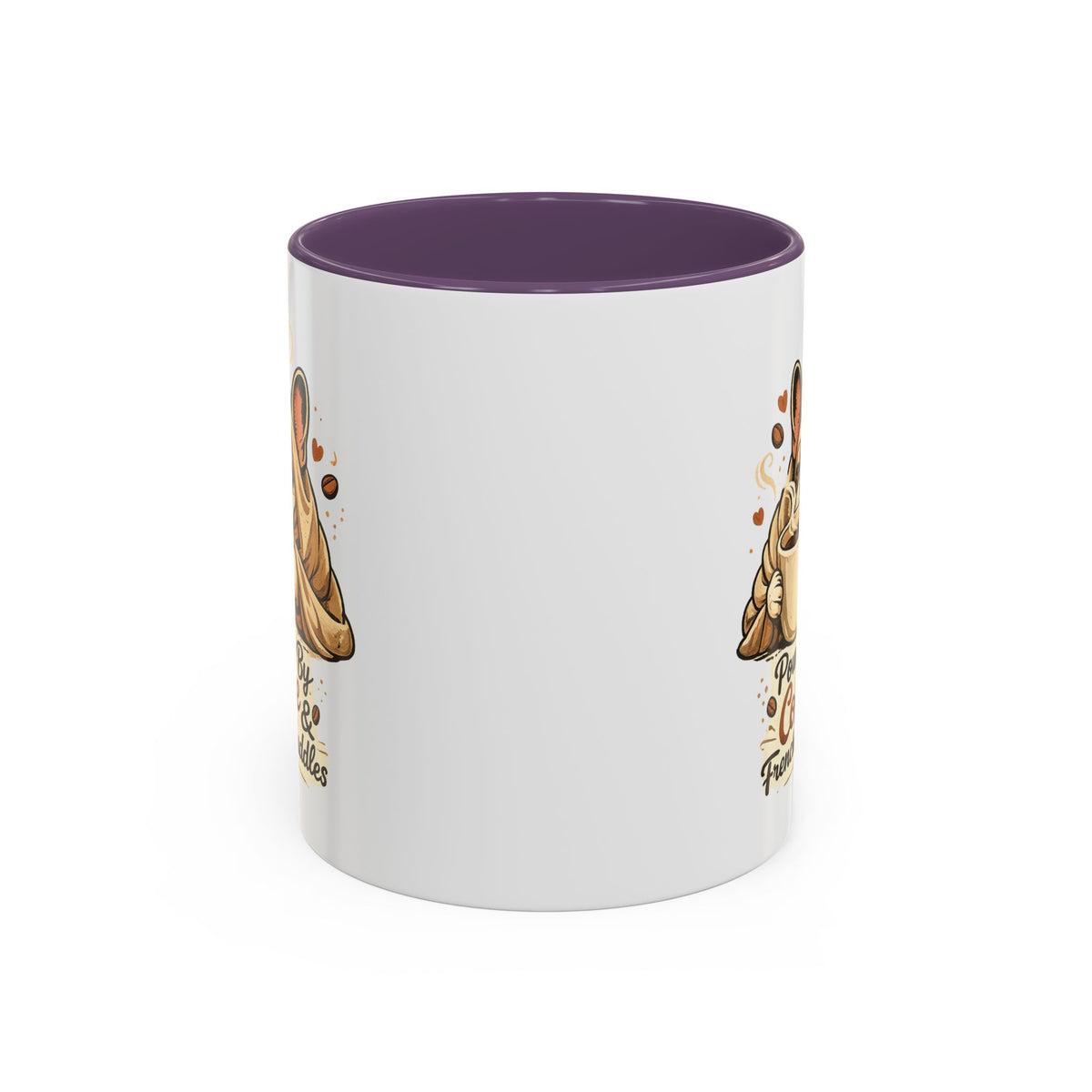 Powered By Coffee & Frenchie Cuddles - Accent Ceramic Mug