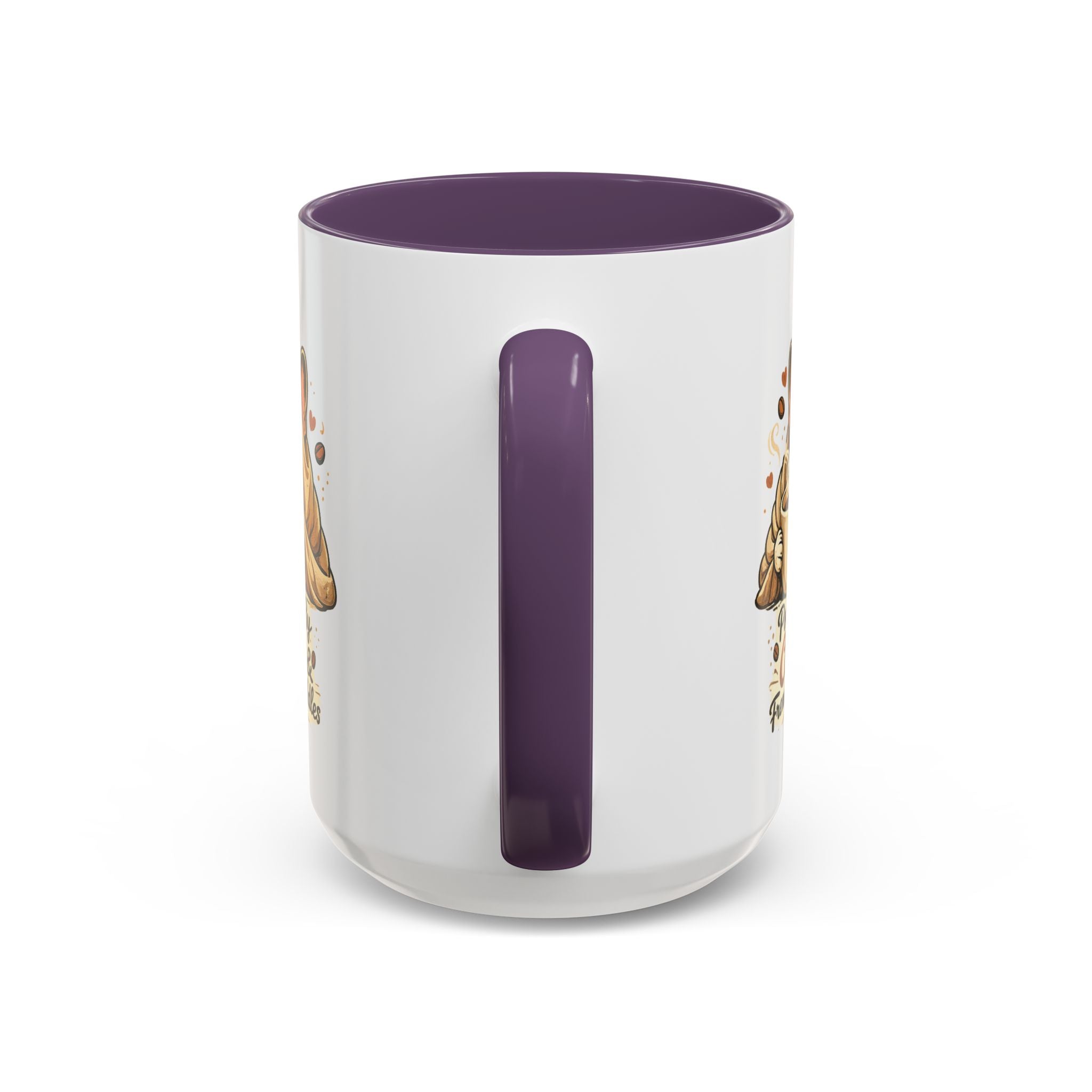Powered By Coffee & Frenchie Cuddles - Accent Ceramic Mug