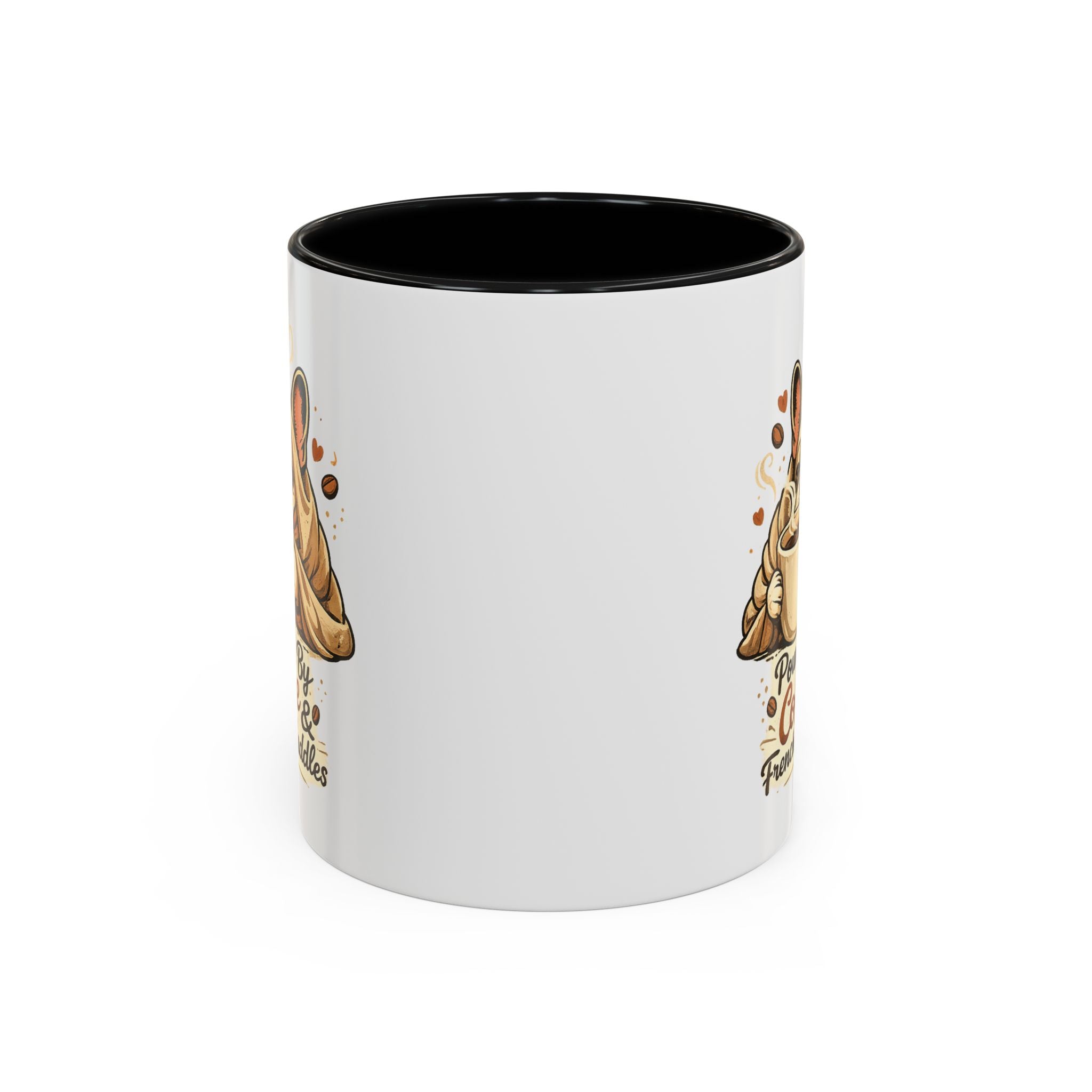 Powered By Coffee & Frenchie Cuddles - Accent Ceramic Mug