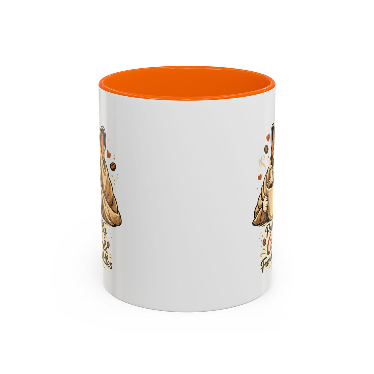 Powered By Coffee & Frenchie Cuddles - Accent Ceramic Mug