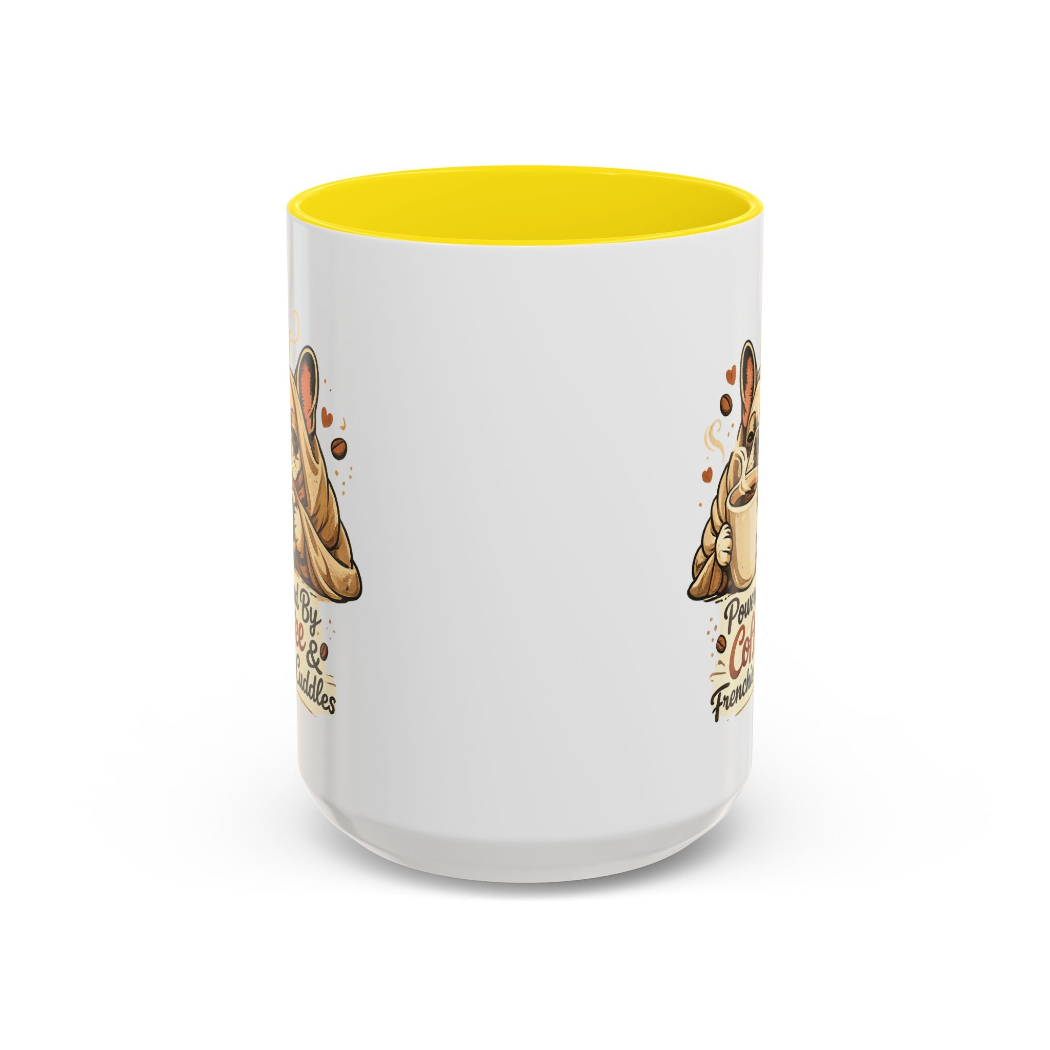 Powered By Coffee & Frenchie Cuddles - Accent Ceramic Mug
