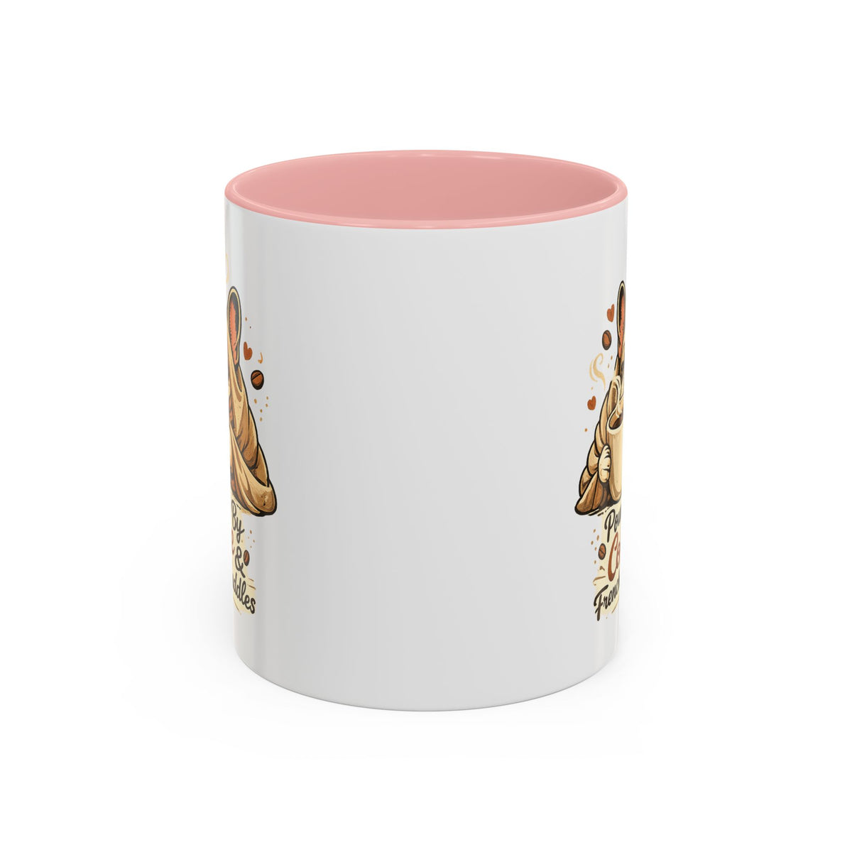 Powered By Coffee & Frenchie Cuddles - Accent Ceramic Mug