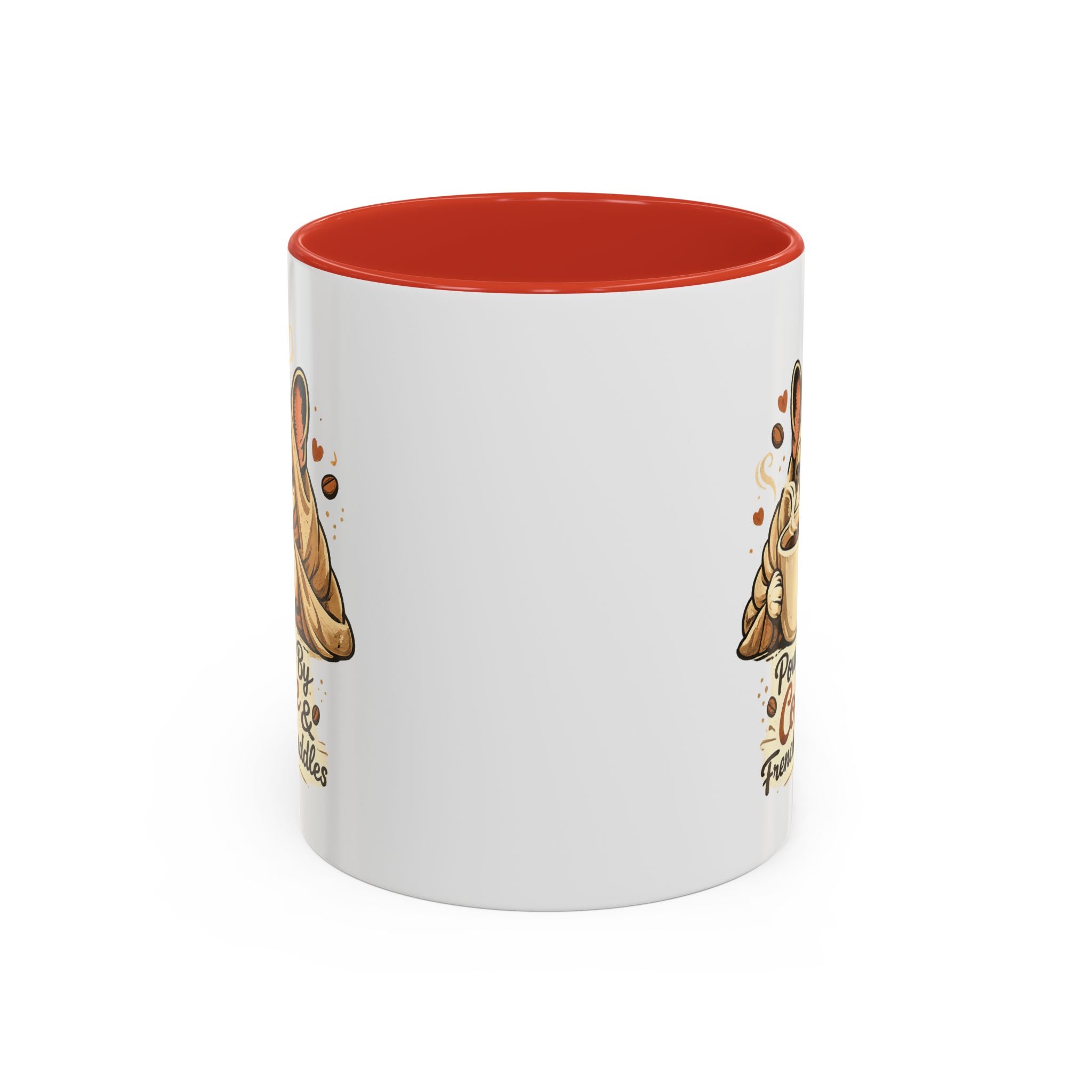 Powered By Coffee & Frenchie Cuddles - Accent Ceramic Mug