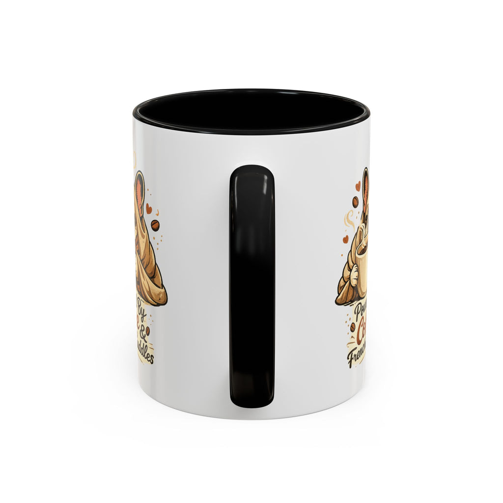Powered By Coffee & Frenchie Cuddles - Accent Ceramic Mug