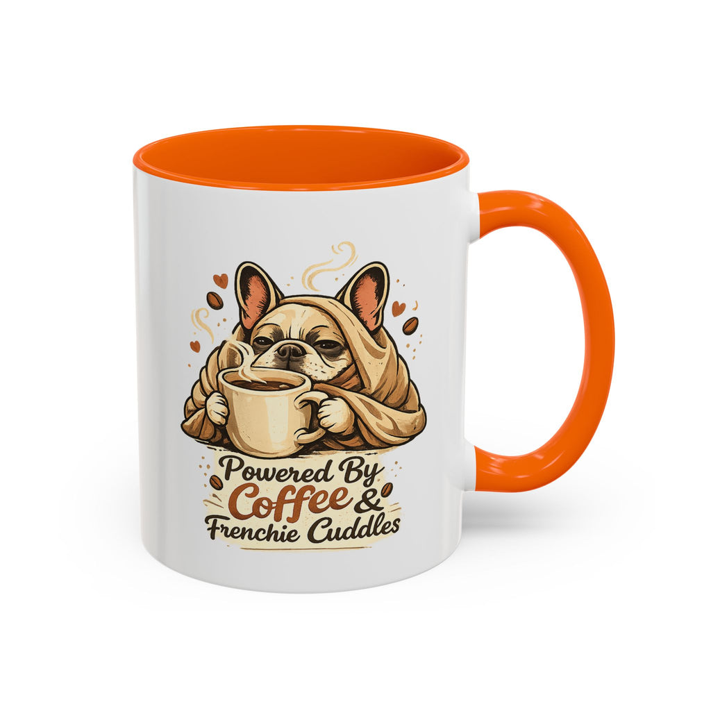 Powered By Coffee & Frenchie Cuddles - Accent Ceramic Mug