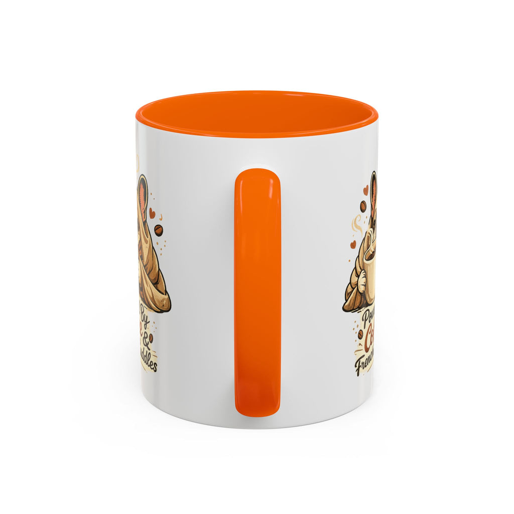 Powered By Coffee & Frenchie Cuddles - Accent Ceramic Mug