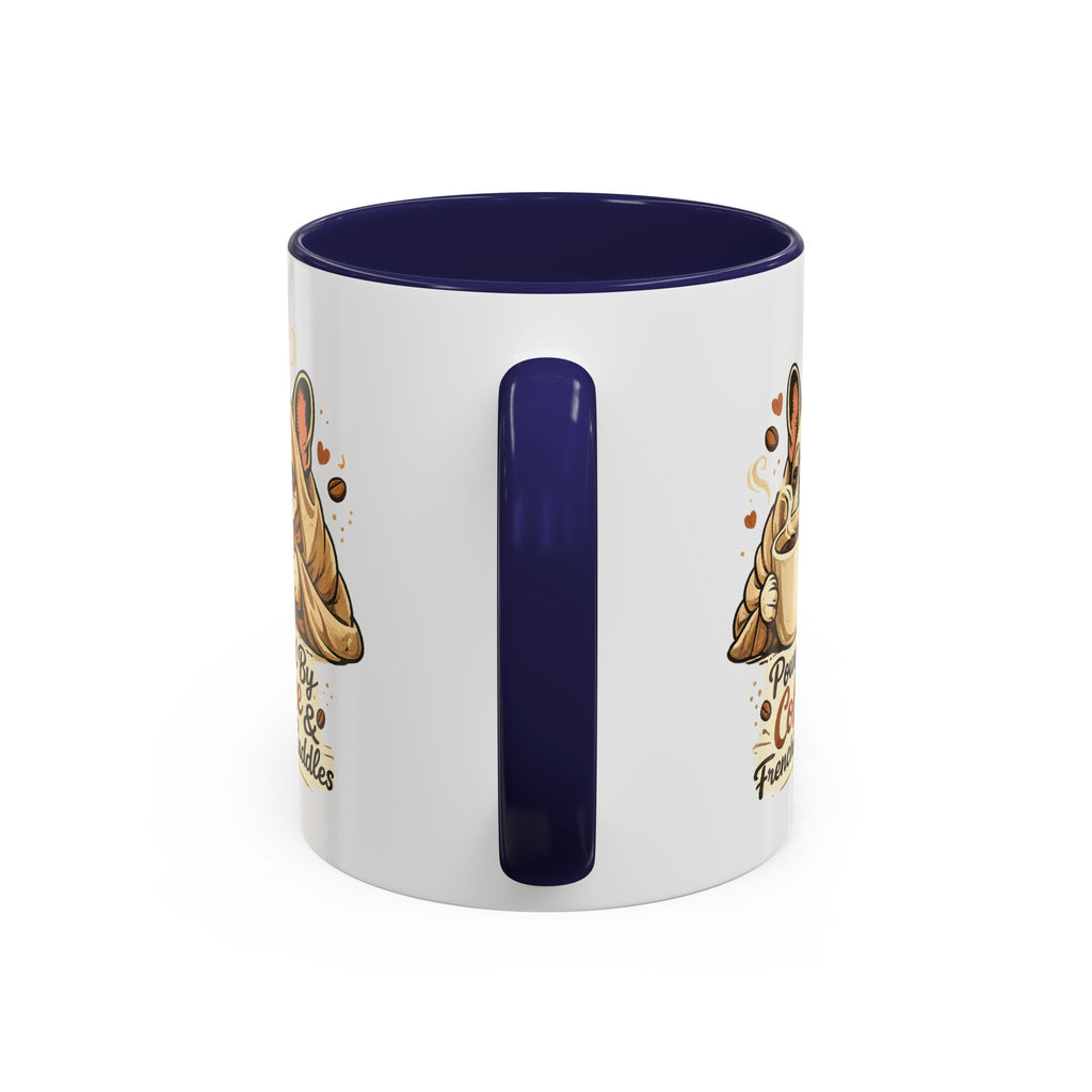 Powered By Coffee & Frenchie Cuddles - Accent Ceramic Mug