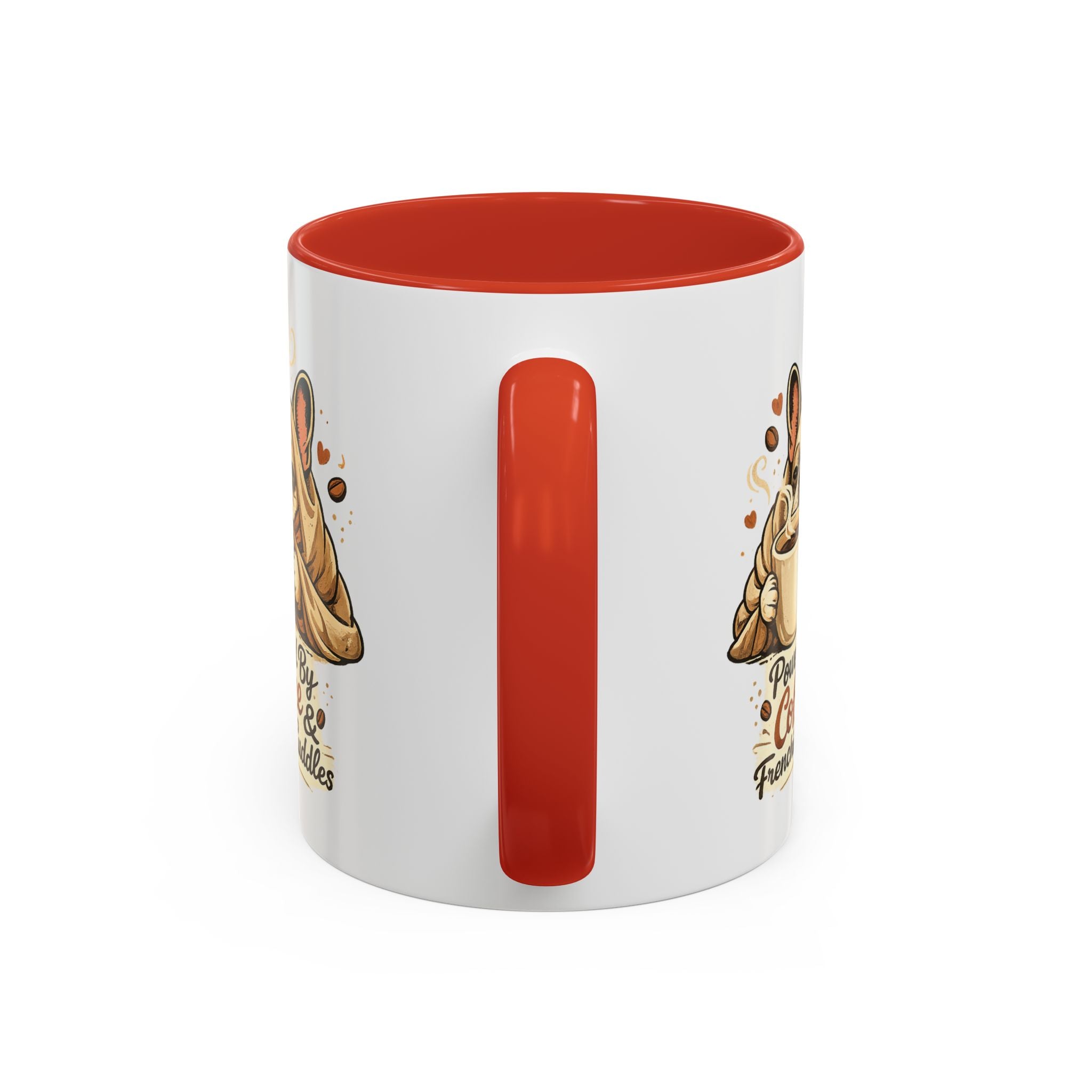 Powered By Coffee & Frenchie Cuddles - Accent Ceramic Mug