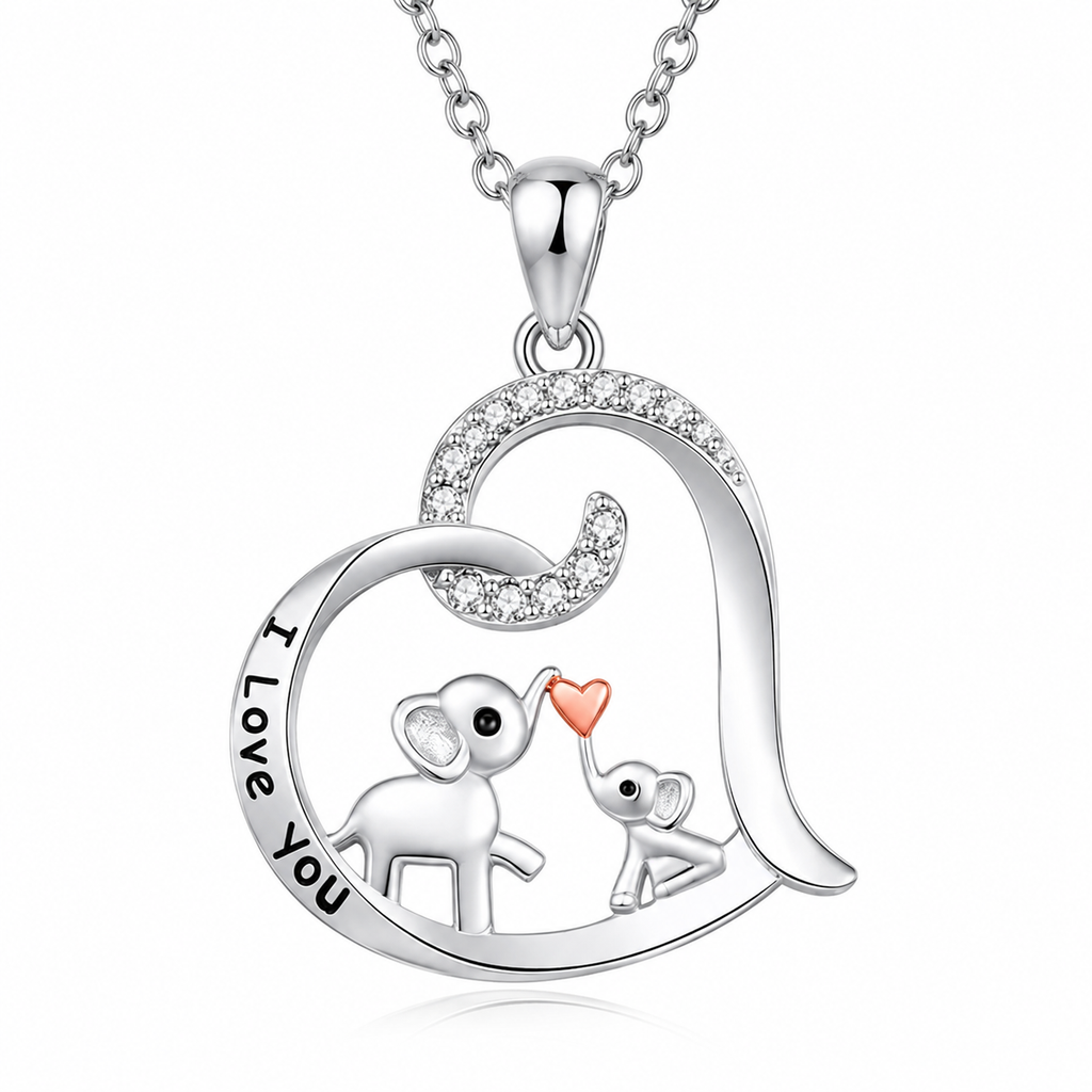 Baby Elephant Kisses Necklace