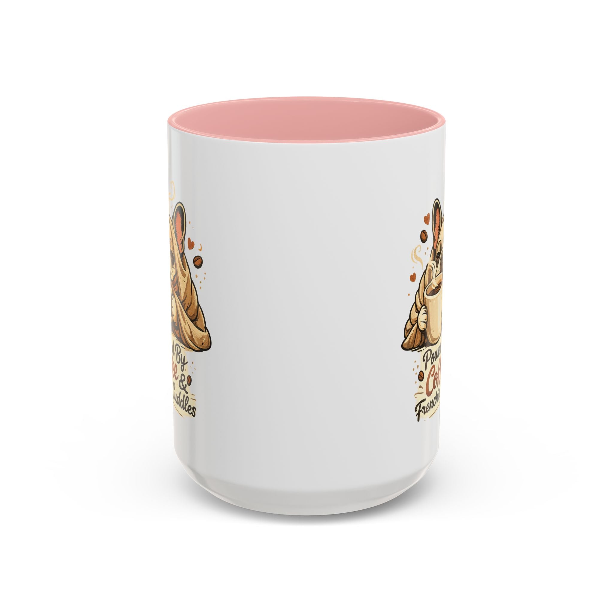 Powered By Coffee & Frenchie Cuddles - Accent Ceramic Mug