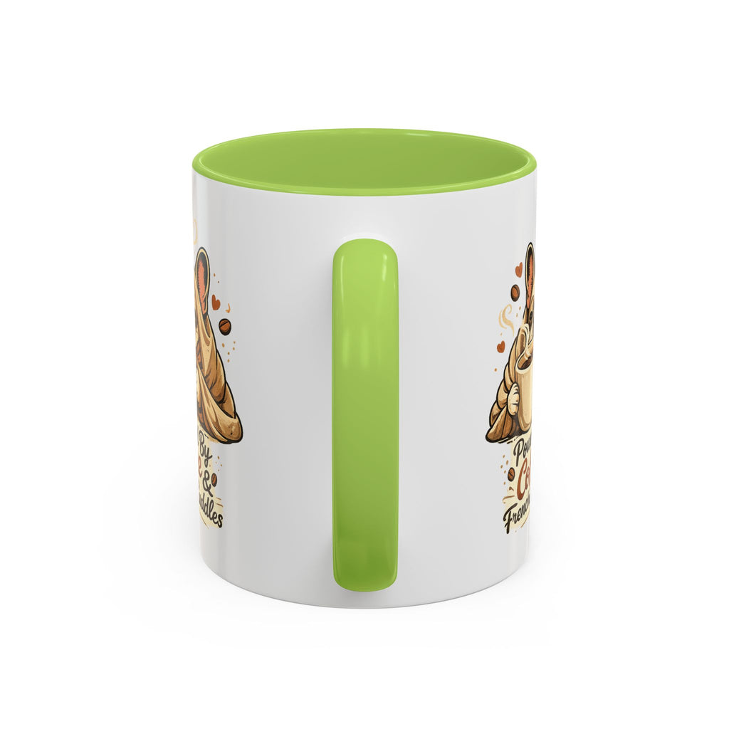 Powered By Coffee & Frenchie Cuddles - Accent Ceramic Mug