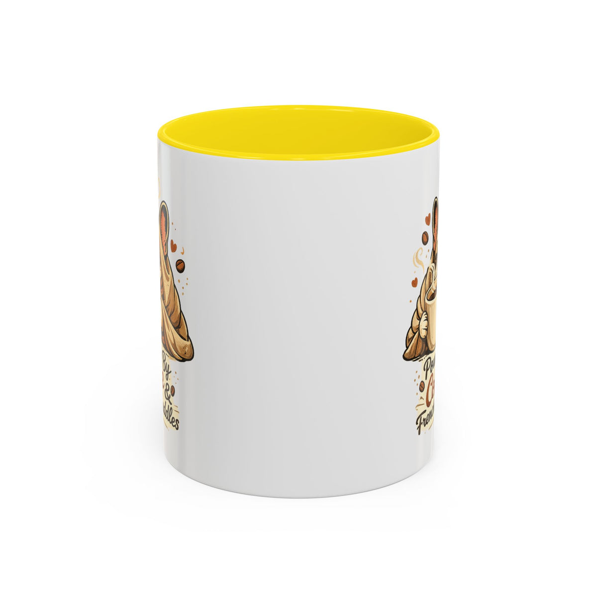 Powered By Coffee & Frenchie Cuddles - Accent Ceramic Mug