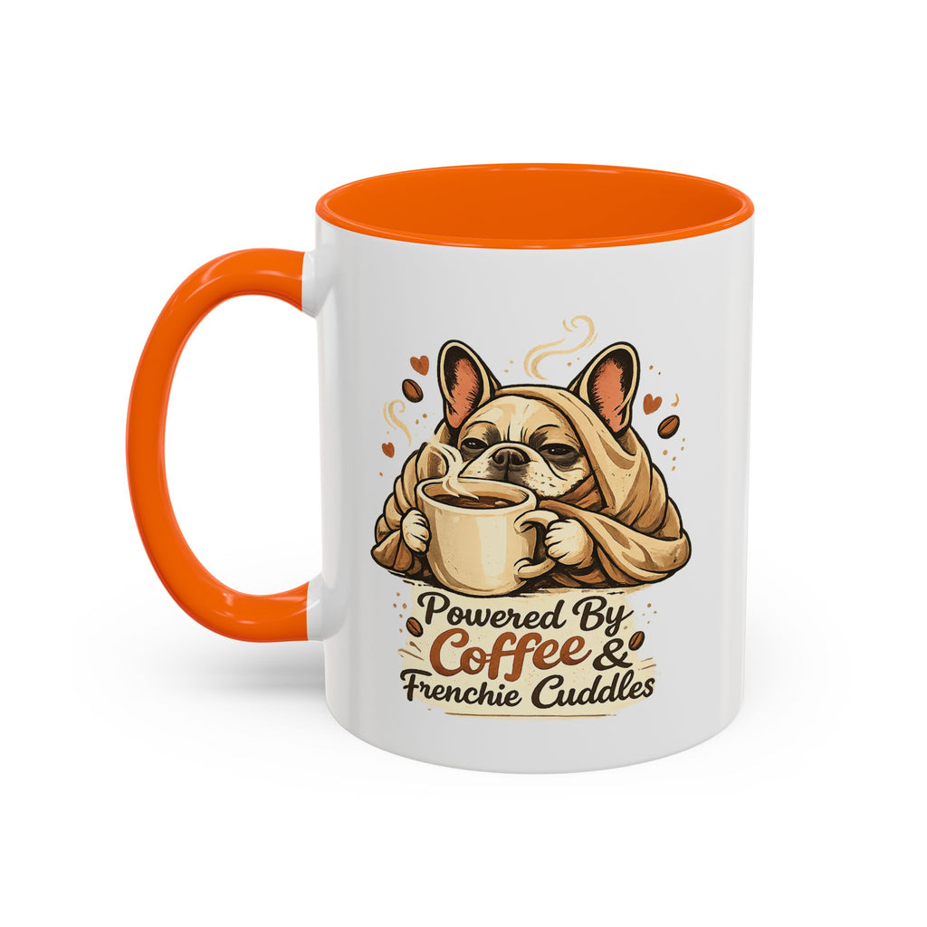 Powered By Coffee & Frenchie Cuddles - Accent Ceramic Mug
