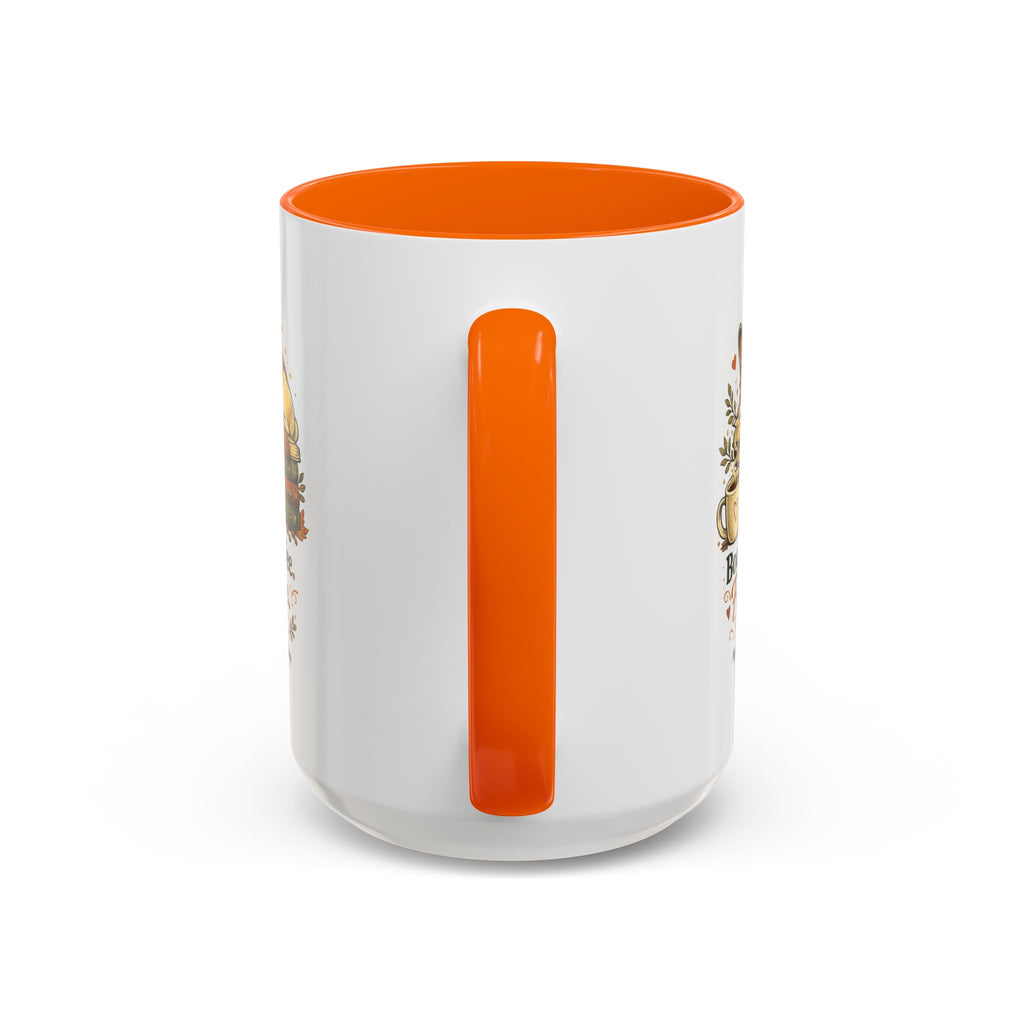 Books . Coffee . Frenchie - Accent Ceramic Mug