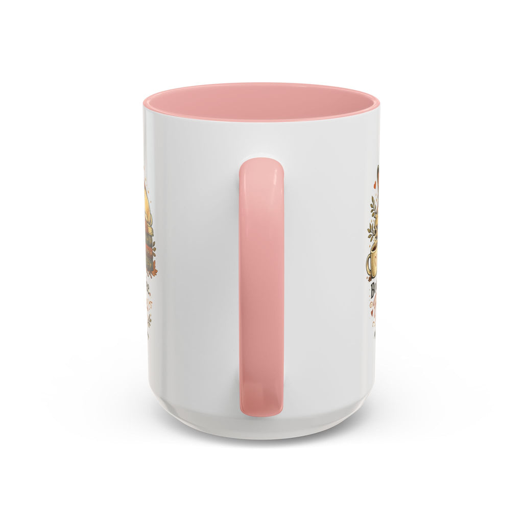 Books . Coffee . Frenchie - Accent Ceramic Mug