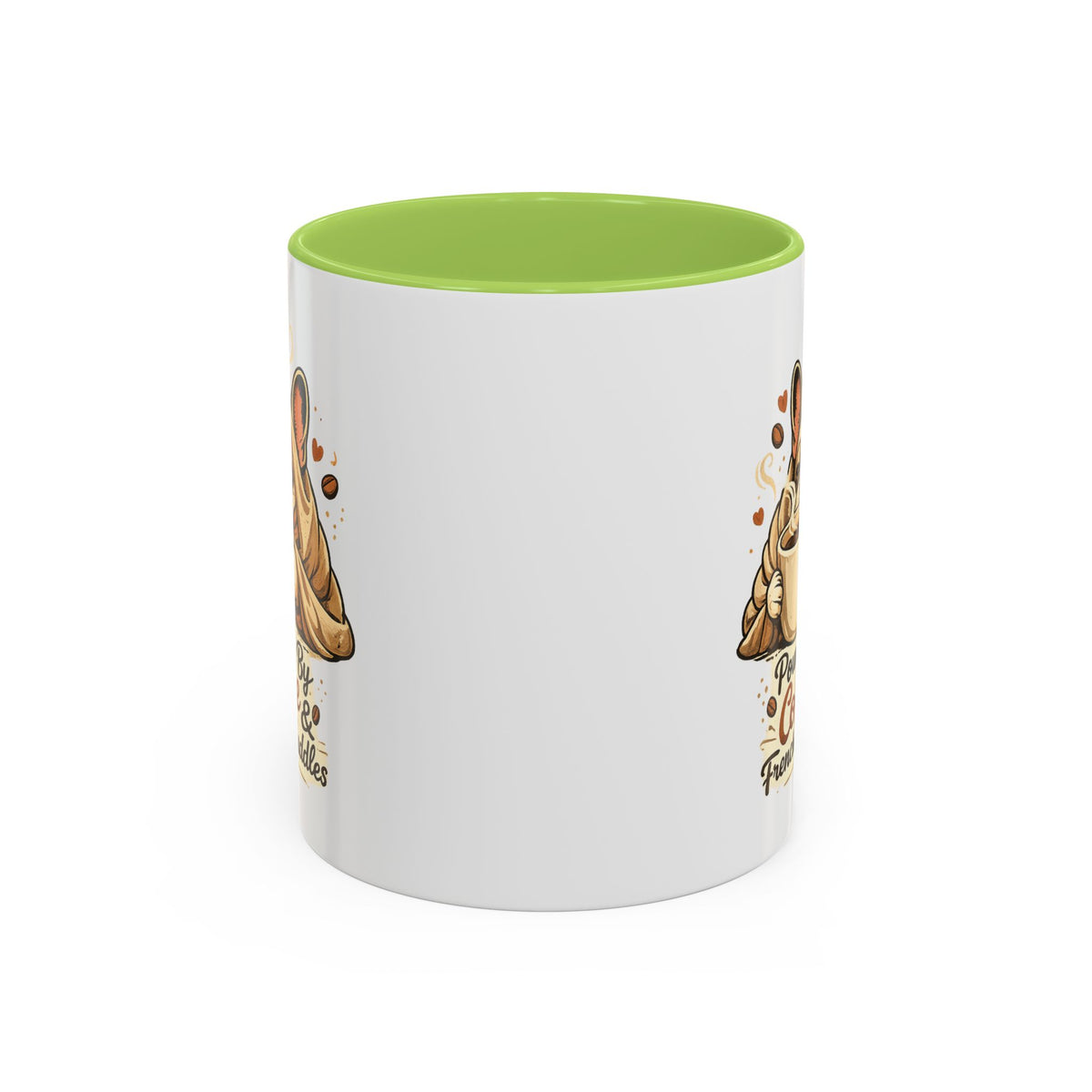 Powered By Coffee & Frenchie Cuddles - Accent Ceramic Mug