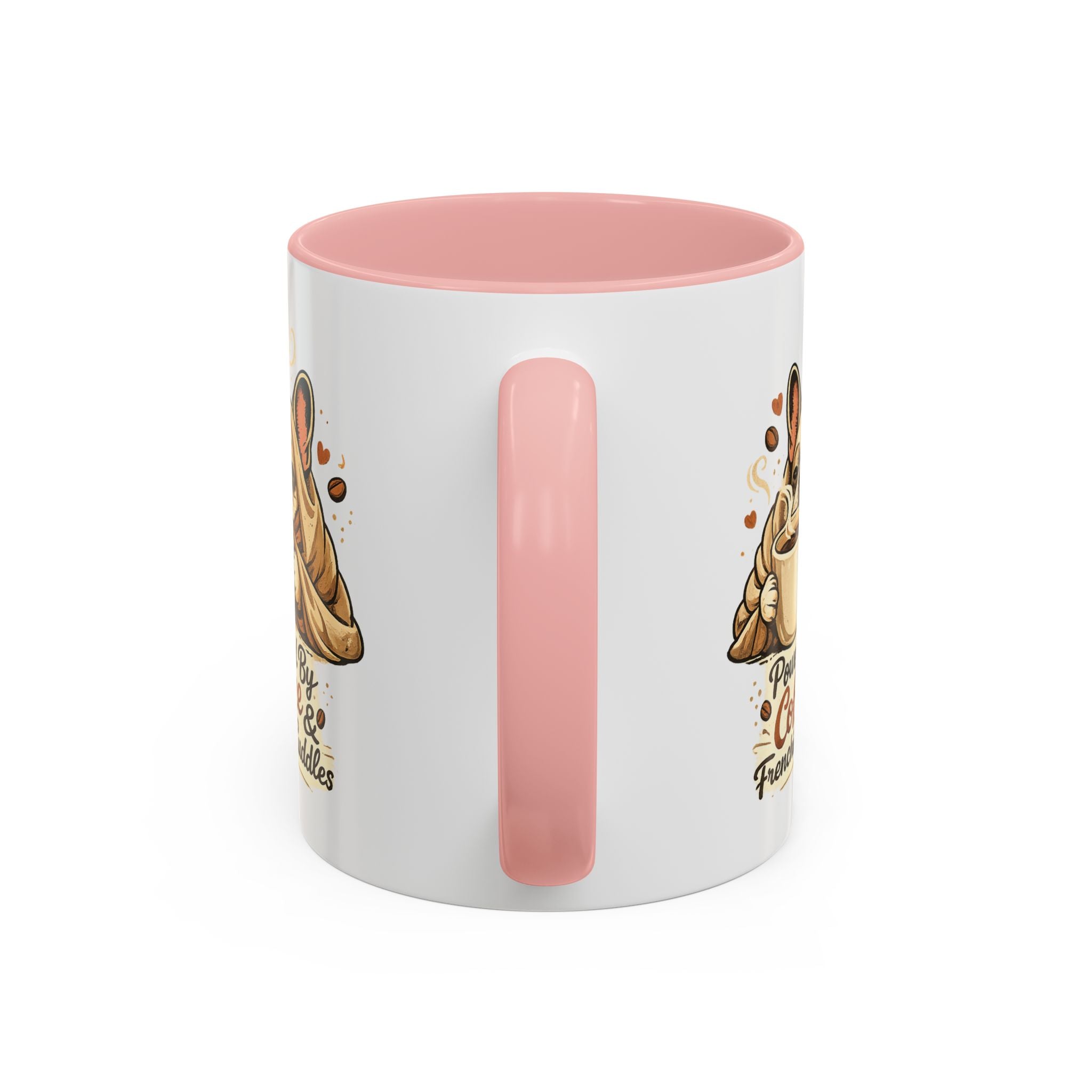 Powered By Coffee & Frenchie Cuddles - Accent Ceramic Mug