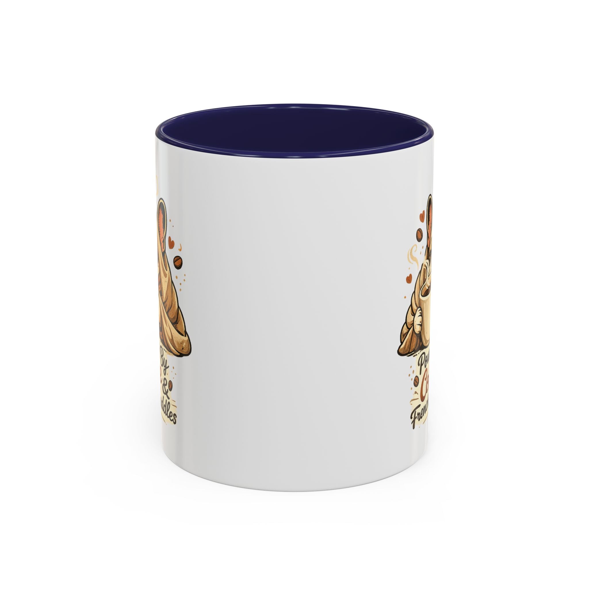 Powered By Coffee & Frenchie Cuddles - Accent Ceramic Mug