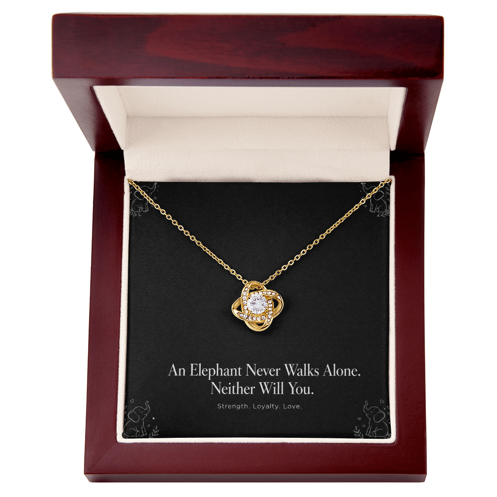Elephant Strength & Love Necklace Card