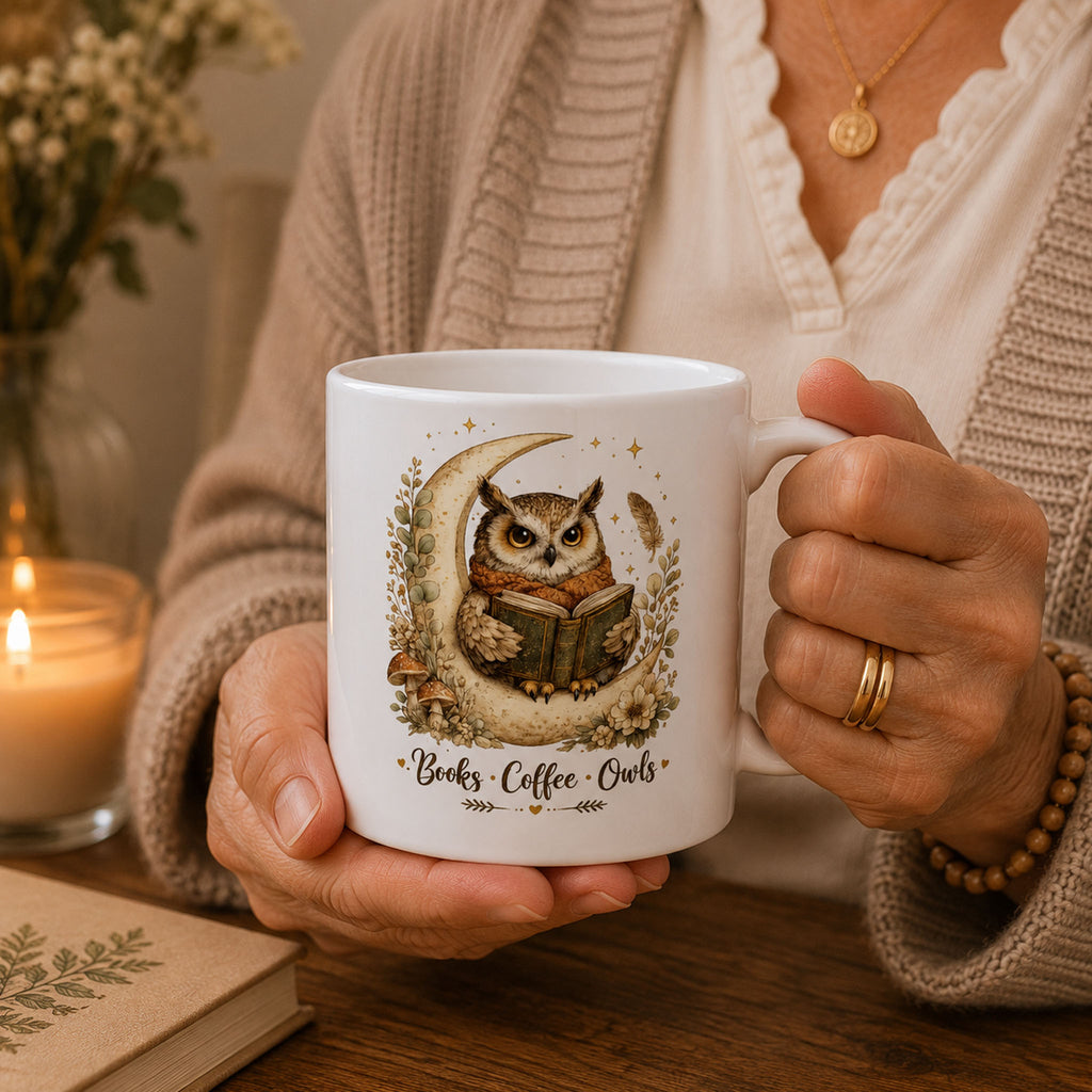 Books . Coffee . Owls