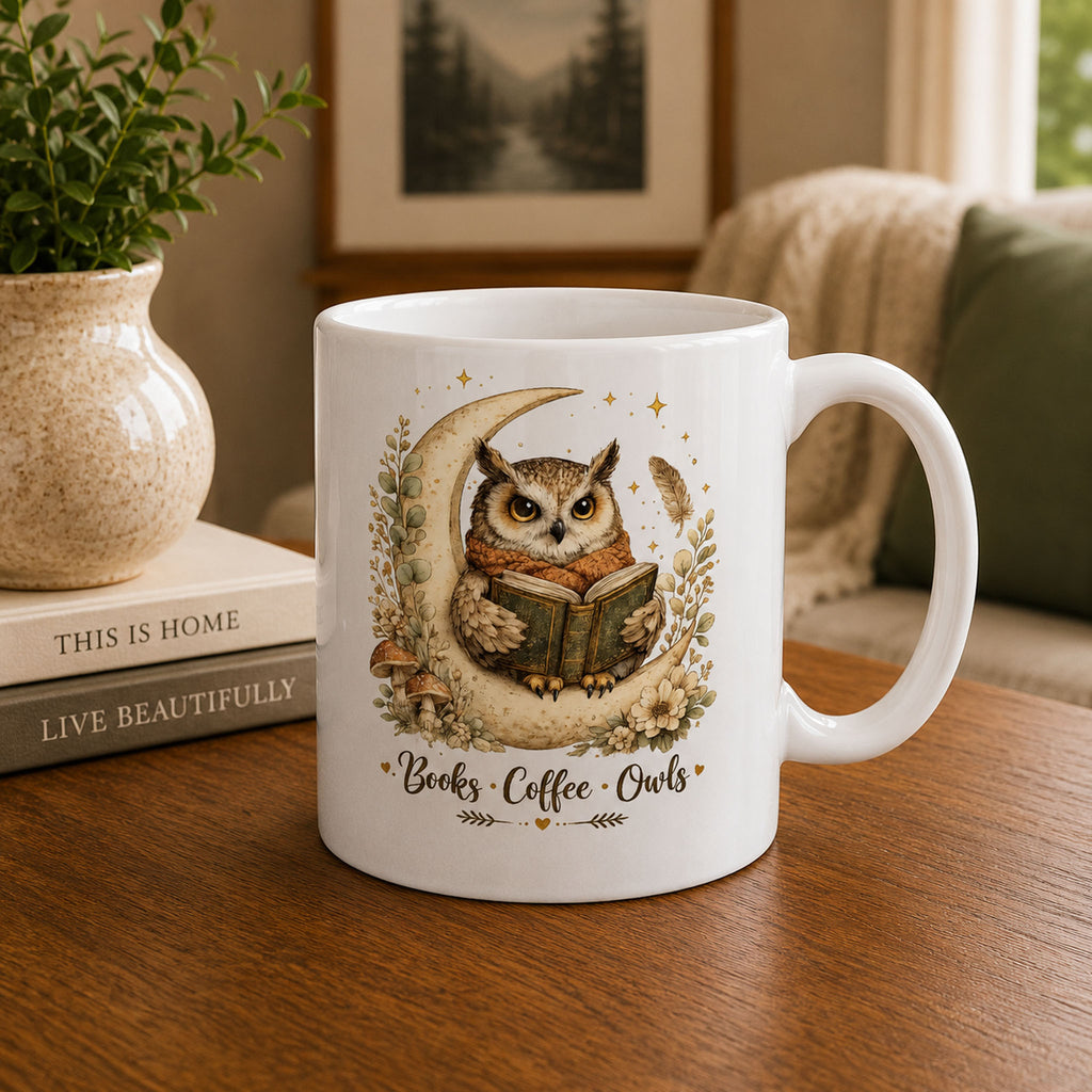 Books . Coffee . Owls