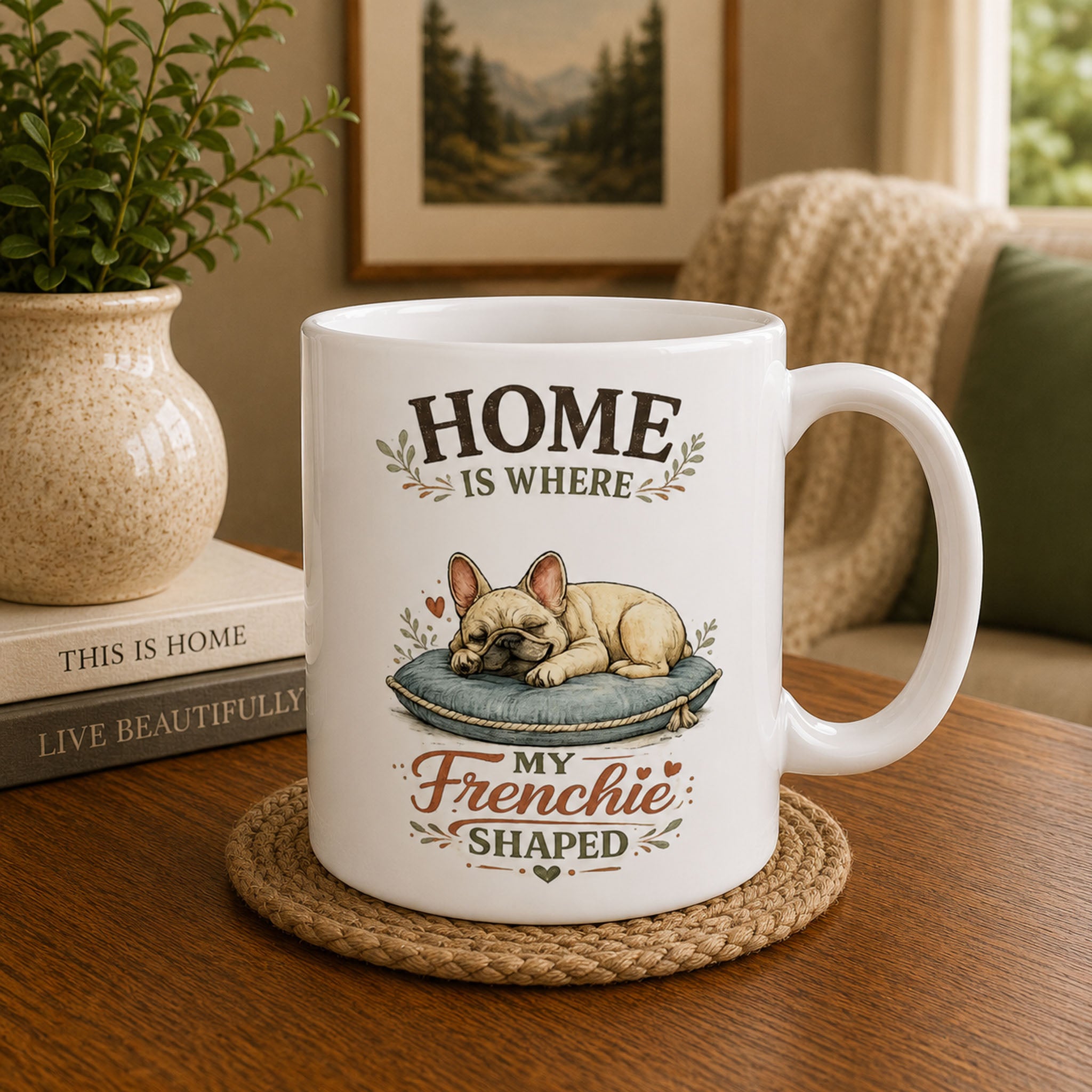 Home is Where My Frenchie Shaped